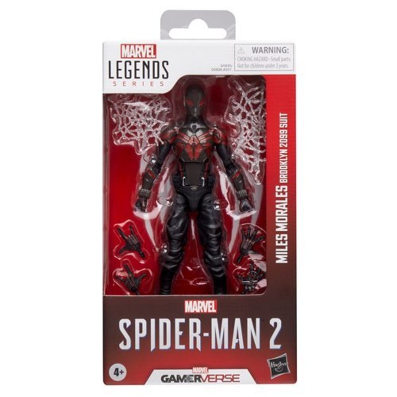Marvel Legends Series Marvel Spider-Man 2 Gamerverse Miles Morales Brooklyn 2099 Suit 6-Inch Collectible Action Figure by Hasbro