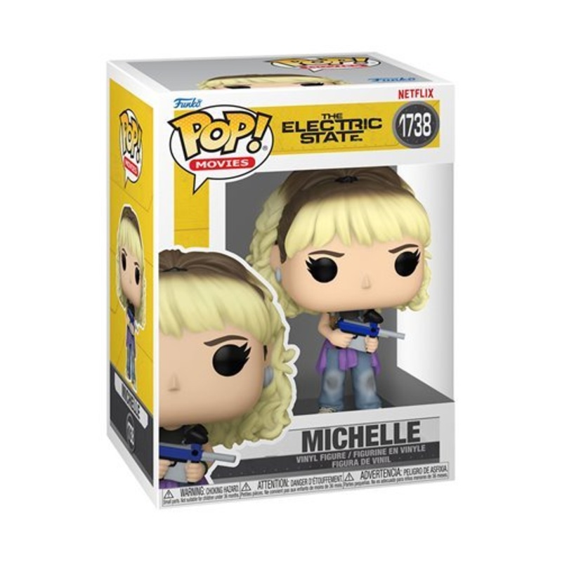 Michelle Funko Pop! Movies The Electric State - Approx. 4" Collectible Vinyl Figure #1738 Bundled with Display Box Protector Case