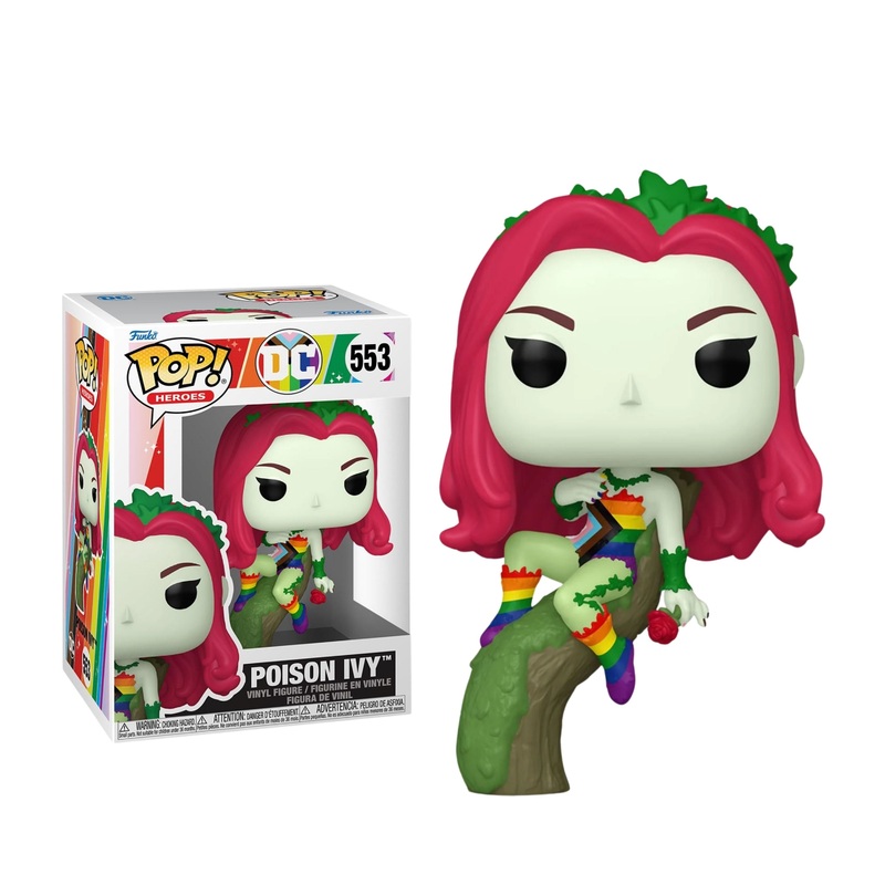 Poison Ivy Funko Pop! Heroes DC Comics Pride 2025 - Approx. 4 1/2" Collectible Vinyl Figure #553 Bundled with Display Box Protector Case