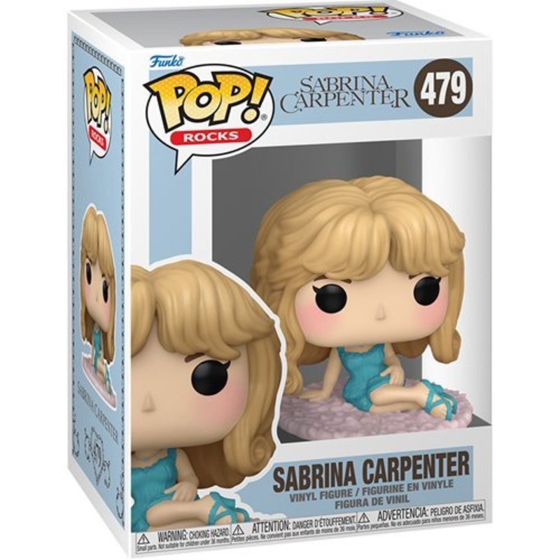 Sabrina Carpenter Nightgown Funko Pop! Rocks Sabrina Carpenter - Approx. 3" Collectible Vinyl Figure #479 Bundled with Display Box Protector Case