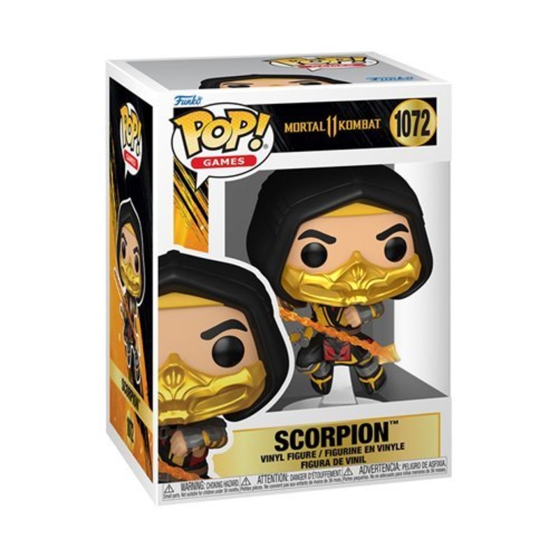 Scorpion Funko Pop! Games Mortal Kombat 11 Fatality - Approx. 4 1/2" Collectible Vinyl Figure #1072 Bundled with Display Box Protector Case
