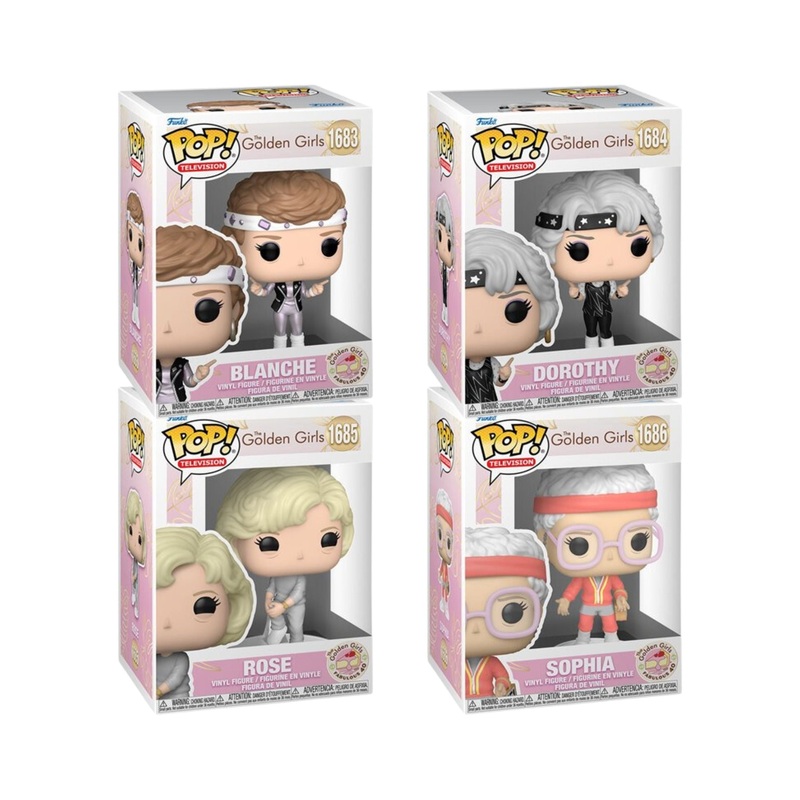 The Golden Girls Funko Pop! Television 40th Anniversary - Set of 4 (Blanche #1683, Dorothy #1684, Rose #1685, and Sophia #1686) Collectible Vinyl Figures