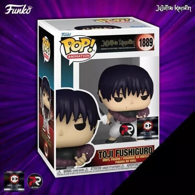 Toji Fushiguro Funko Pop! Animation Jujutsu Kaisen S5 Hidden Inventory Premature Death - PR Pre-Release Chalice Collectibles Exclusive - Collectible Vinyl Figure #1889 with Display Box Protector Case