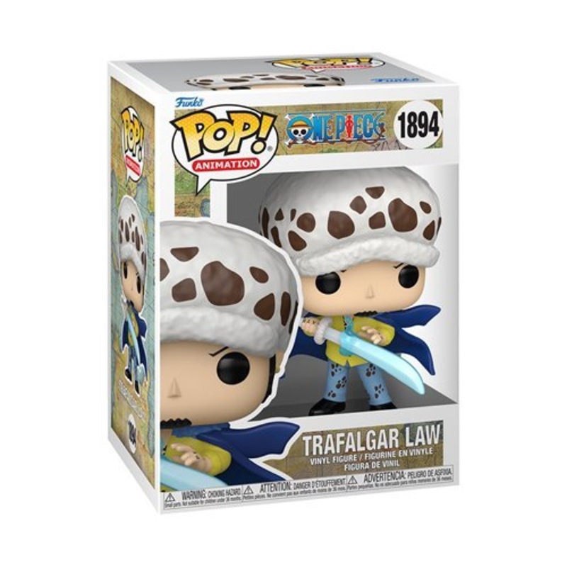 Trafalgar Law (Anesthesia) Funko Pop! Animation One Piece - Approx. 4 1/2" Collectible Vinyl Figure #1894 Bundled with Display Box Protector Case