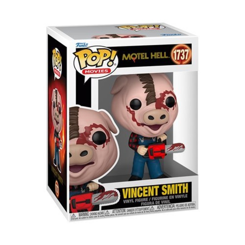 Vincent Smith Funko Pop! Movies Motel Hell - Approx. 4" Collectible Vinyl Figure #1737 Bundled with Display Box Protector Case