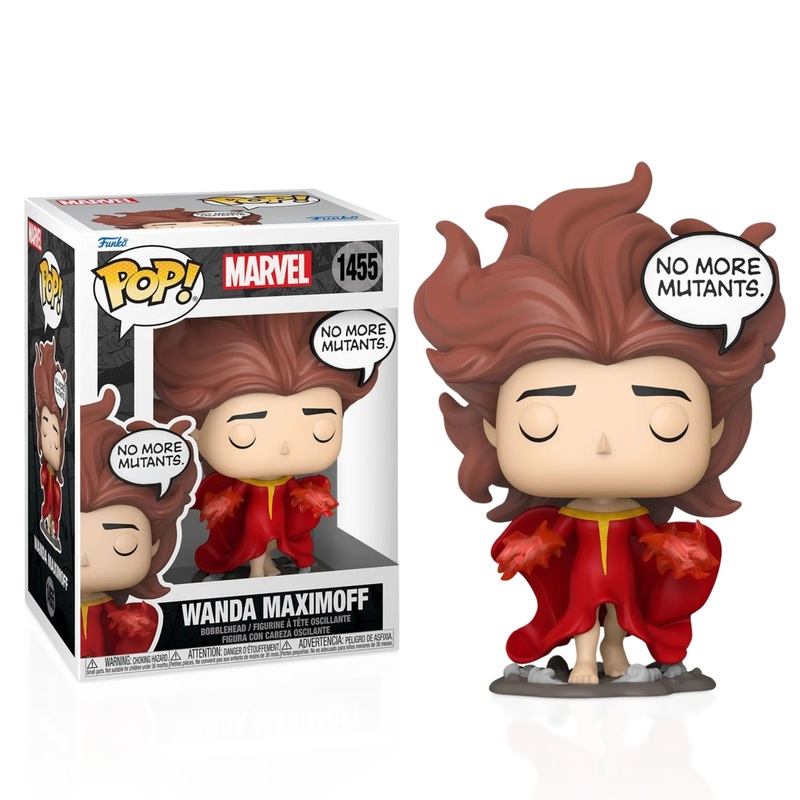 Wanda Maximoff (No More Mutants) Funko Pop! Marvel - Approx. 4 1/2" Collectible Vinyl Figure #1455 Bundled with Display Box Protector Case