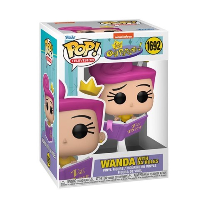 Wanda with Da Rules Funko Pop! Television The Fairly Odd Parents - Approx. 5" Collectible Vinyl Figure #1692 Bundled with Display Box Protector Case