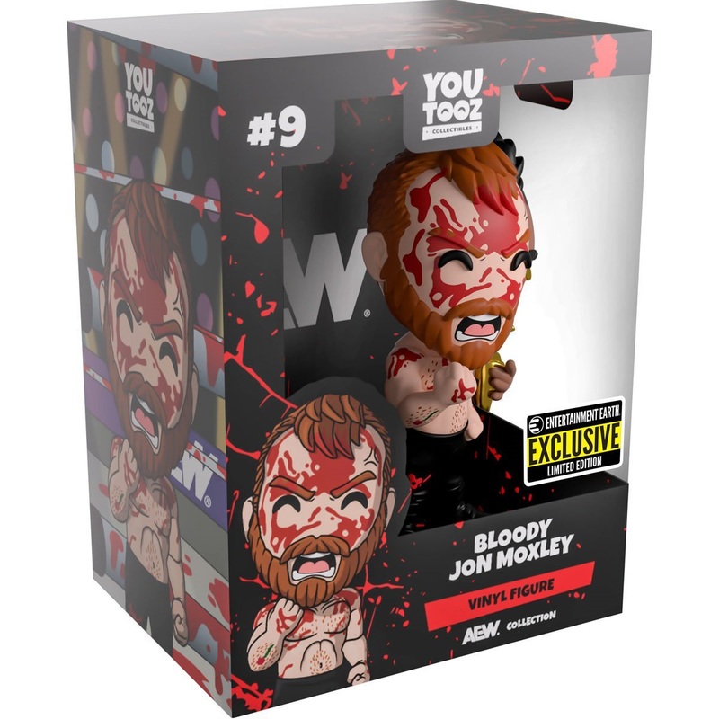 Bloody Jon Moxley Variant Youtooz AEW Collection - Entertainment Earth Exclusive Limited Edition - 4 1/2" Collectible Vinyl Figure #9 with Window Display Box - Estimated Arrival: June 2025 (PRE-SALE)