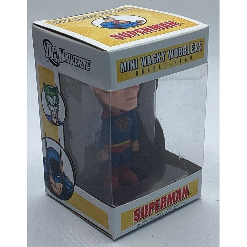 DC Universe Funko Mini Wacky Wobblers SuperMan   NEW  BOX-25