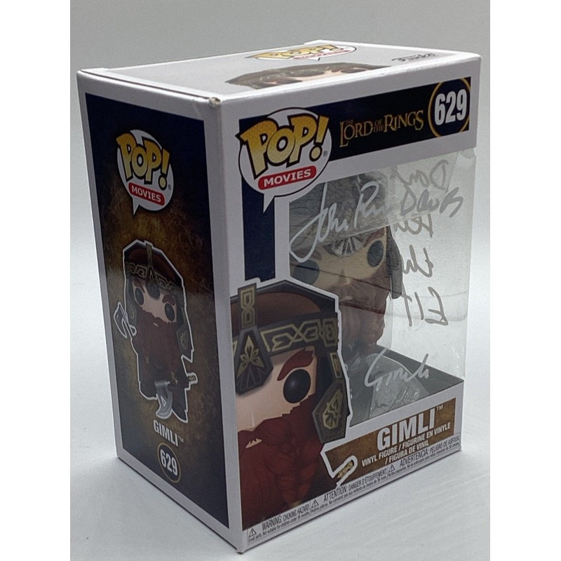 Funko Pop! The Lord of the Rings - Gimli #629 Signed By John Rhys-Davies #5301