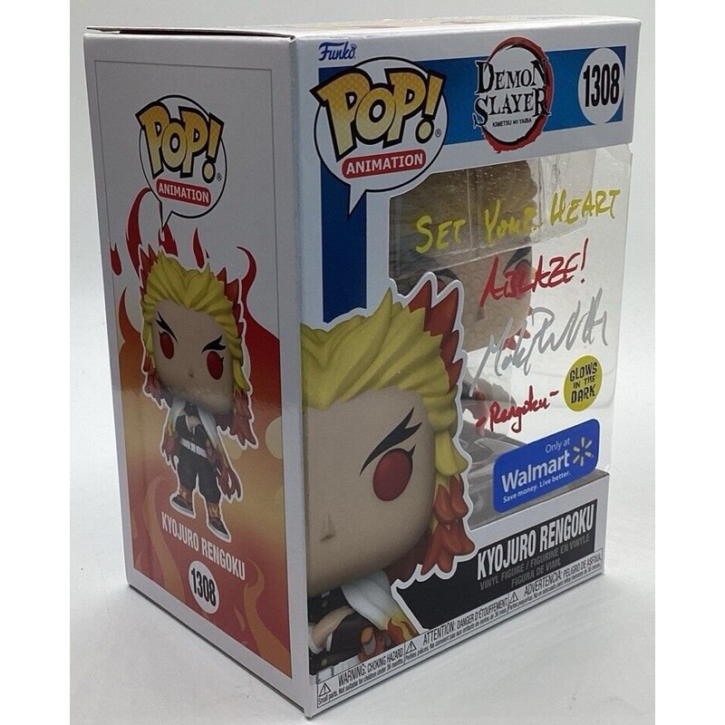 Funko Pop! Vinyl: Kyojuro Rengoku #1308 Signed By Mark Whitten