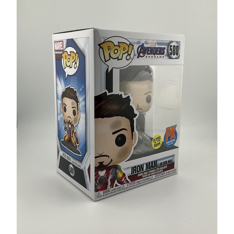 Funko Pop! Vinyl: Marvel - Iron Man (I Am Iron Man) (Metallic) (Glows in the...