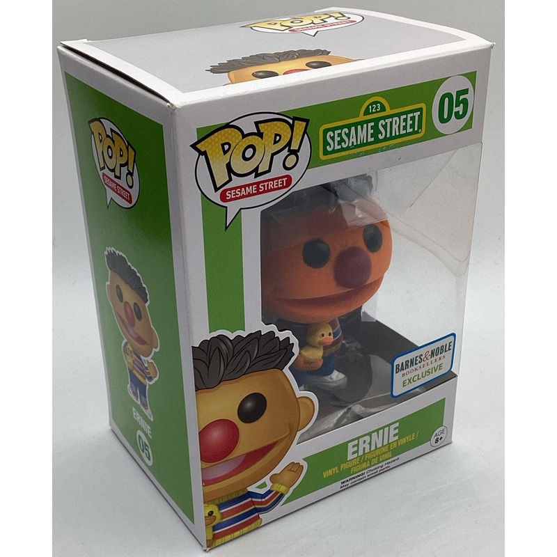 Funko Pop! Vinyl: Sesame Street - Ernie - (Flocked)  #05- Barnes and Noble
