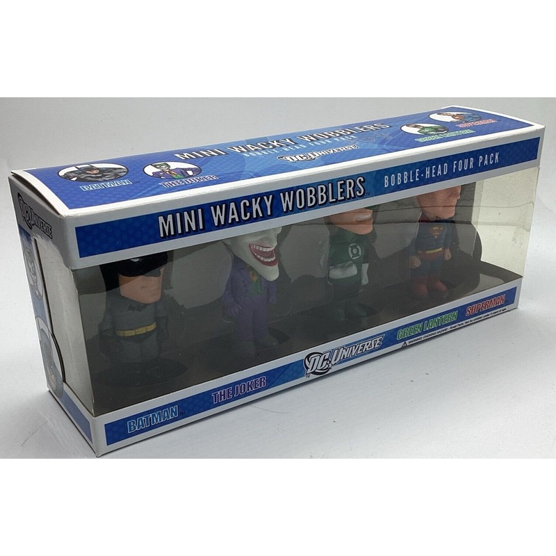 Funko Wacky Wobbler: DC Universe - Batman, Joker, Green Lantern, Superman 4Pk