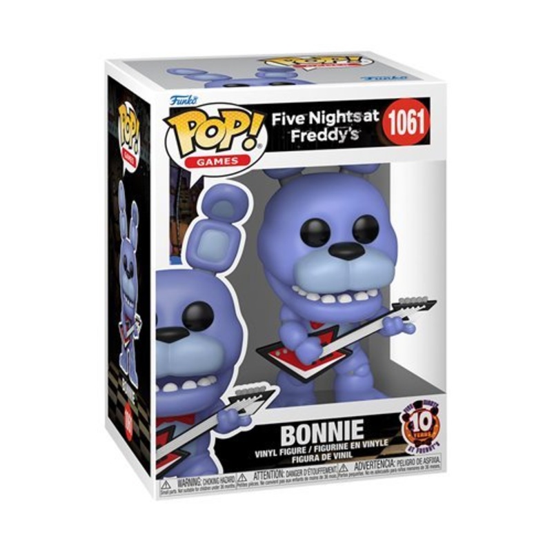 Bonnie Funko Pop! Games Five Nights at Freddy's 10th Anniversary - Approx. 3 3/4" Collectible Vinyl Figure #1061 Bundled with Display Box Protector Case