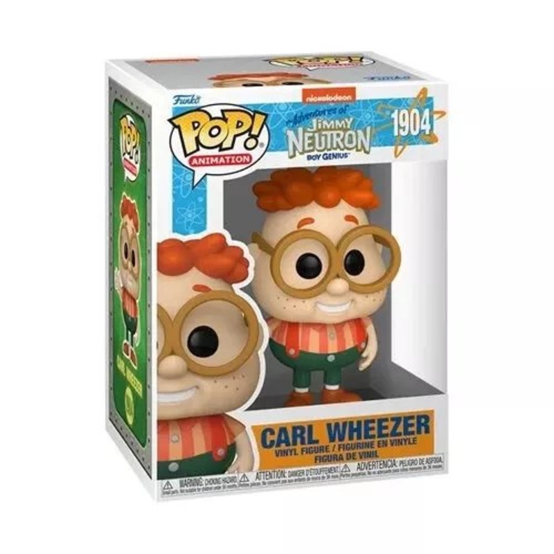 Carl Wheezer Funko Pop! Animation The Adventures of Jimmy Neutron Boy Genius  - Approx. 3 3/4" Collectible Vinyl Figure #1904 with Display Box Protector Case