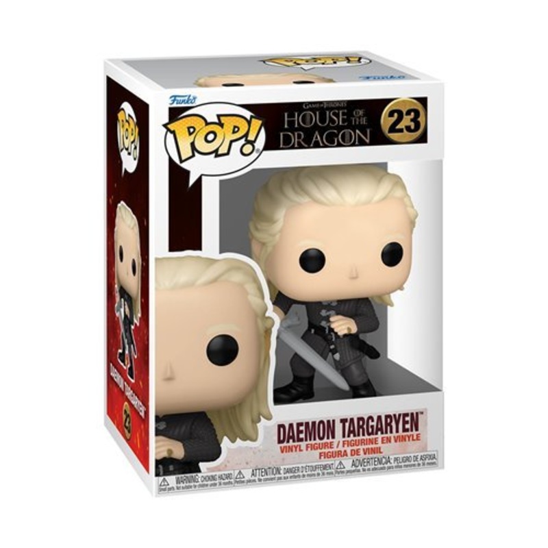 Daemon Targaryen Funko Pop! Game of Thrones House of The Dragon - Approx. 3 3/4" Collectible Vinyl Figure #23 Bundled with Display Box Protector Case