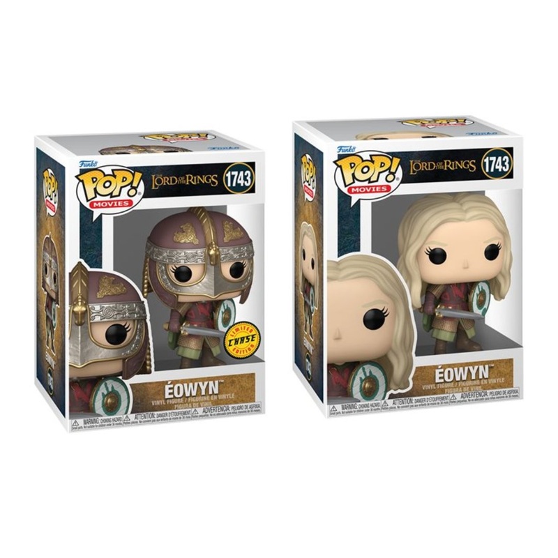 Eowyn (Battle) #1743 Funko Pop! Movies The Lord of the Rings - Set of 2 (Chase and Common) Collectible Vinyl Figures