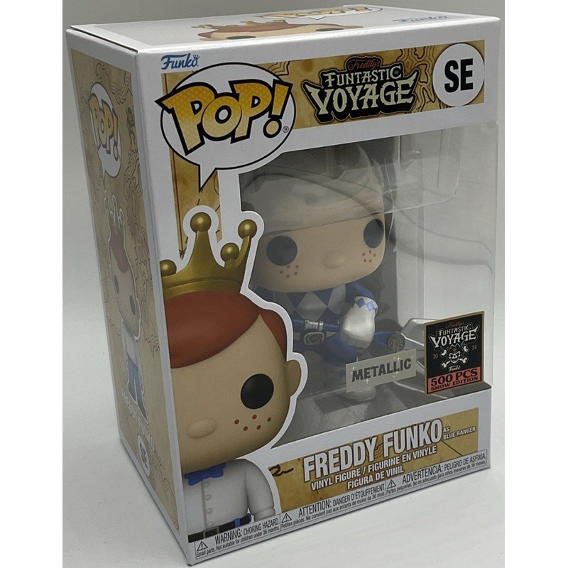Freddy Funko As Blue Ranger LE 500 pcs Metallic Funtastic Voyage Show Edition