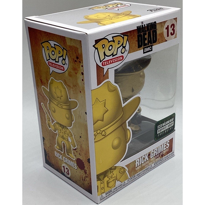 Funko Pop! Vinyl: The Walking Dead Rick Grimes (Gold) (Metallic) - AMC #13