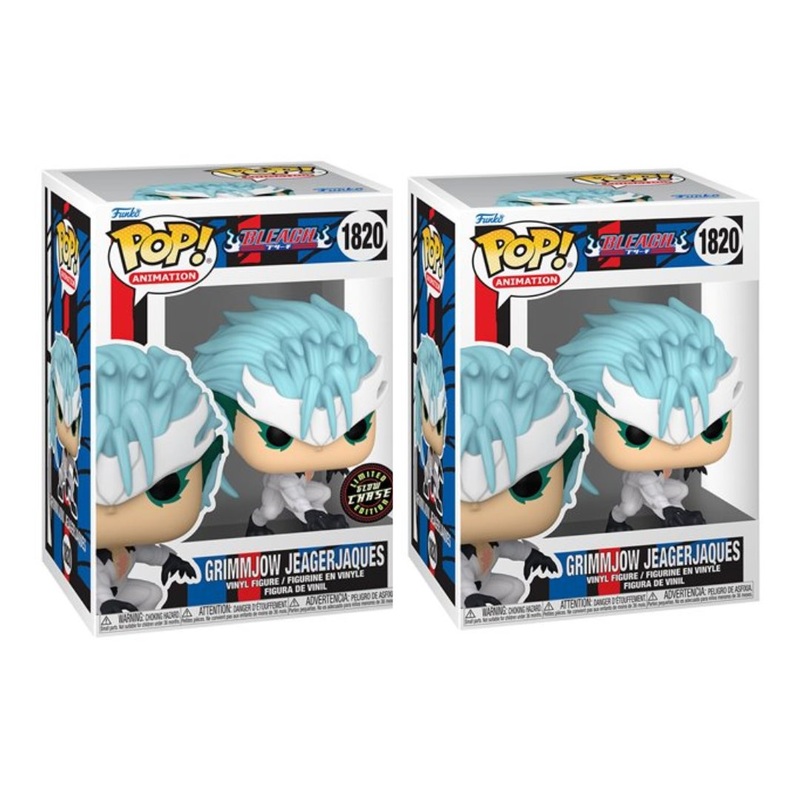 Grimmjow Jeagerjaques #1820 Funko Pop! Animation Bleach - Set of 2 (Glow Chase and Common) Collectible Vinyl Figures