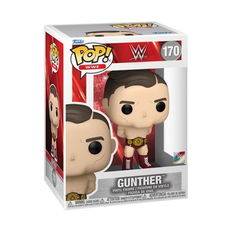 Gunther Funko Pop! WWE - Approx. 4" Collectible Vinyl Figure #170 Bundled with Display Box Protector Case