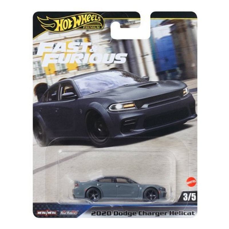 Hot Wheels Fast and Furious Premium 2020 Dodge Challenger Hellcat 3/5 Collectible Toy Car Vehicle - Estimated Arrival: April 2025 (PRE-SALE)