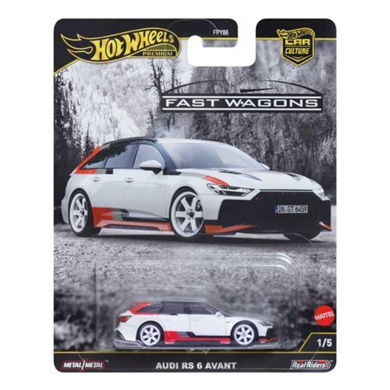Hot Wheels Premium Car Culture Fast Wagons 2025 Audi RS 4 Avant 1/5 Toy Car Vehicle