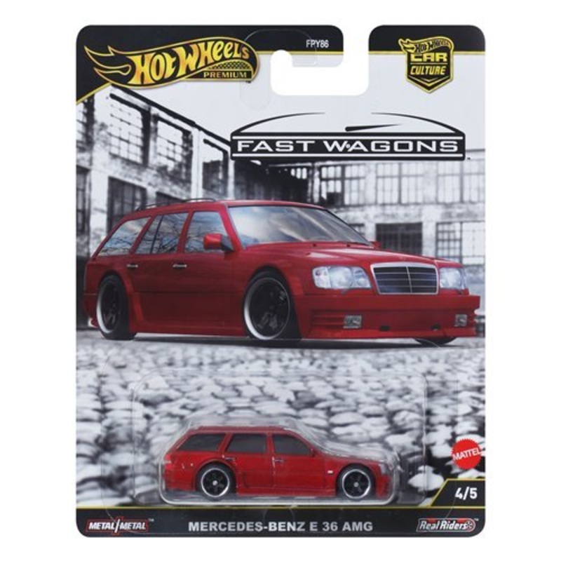 Hot Wheels Premium Car Culture Fast Wagons 2025 Mercedes-Benz E 36 AMG 4/5 Toy Car Vehicle