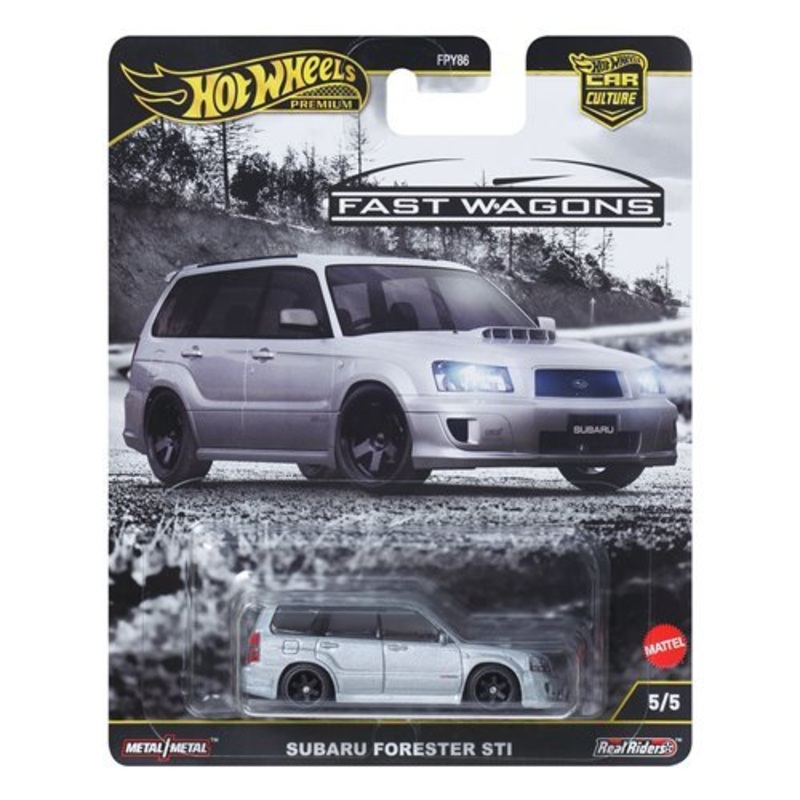 Hot Wheels Premium Car Culture Fast Wagons 2025 Subaru Forester STI 5/5 Toy Car Vehicle