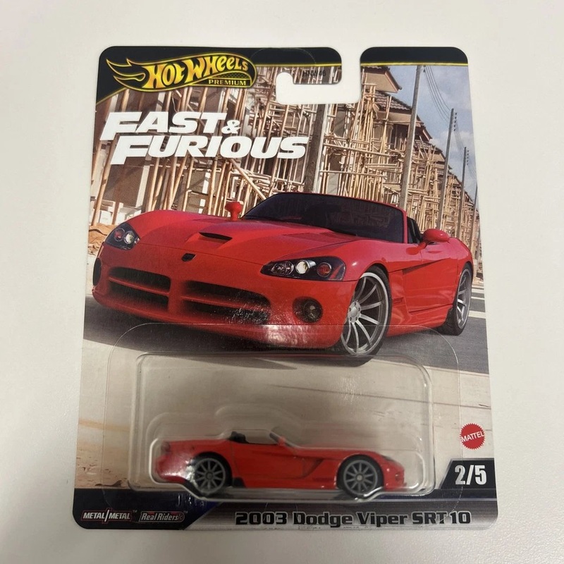 Hot Wheels Premium Fast and Furious 2025 Dodge Viper SRT10 2/5 Toy Car Vehicles - Estimated Arrival: April 2025 (PRE-SALE)