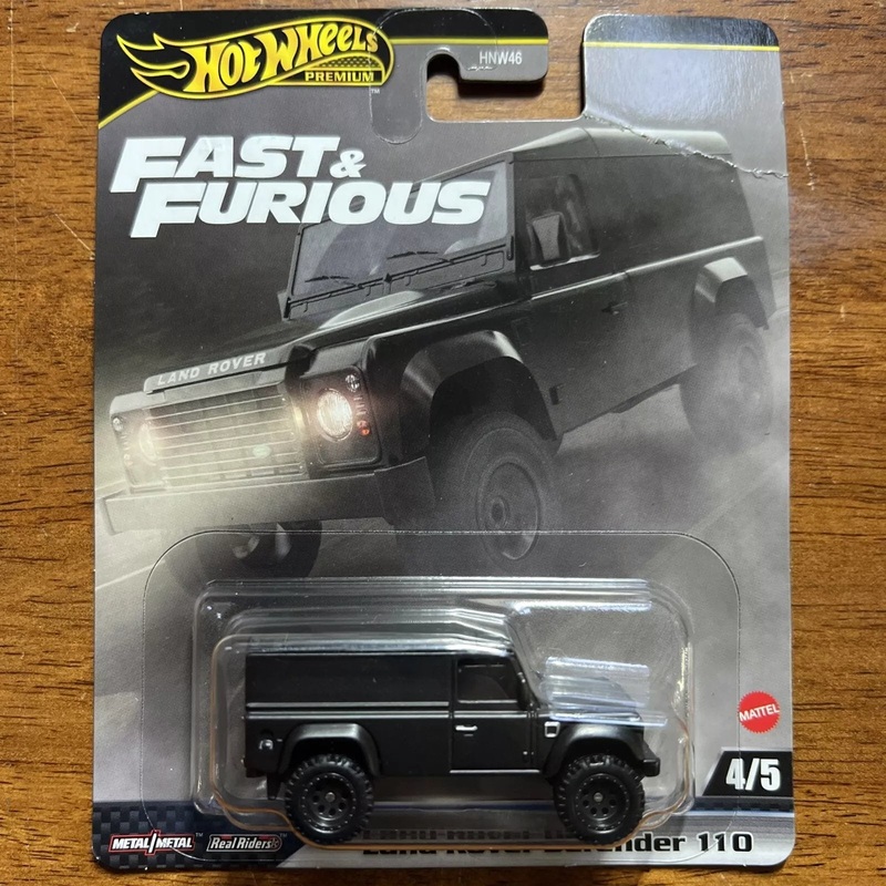 Hot Wheels Premium Fast and Furious 2025 Land Rover Defender 110 Panel The Fate 4/5 Toy Car Vehicles - Estimated Arrival: April 2025 (PRE-SALE)