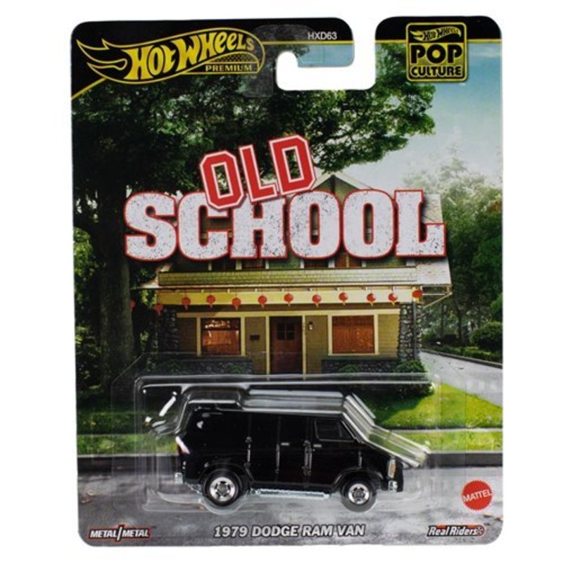 Hot Wheels Premium Pop Culture Old School 1979 Dodge Ram Van Collectible Toy Car Vehicle