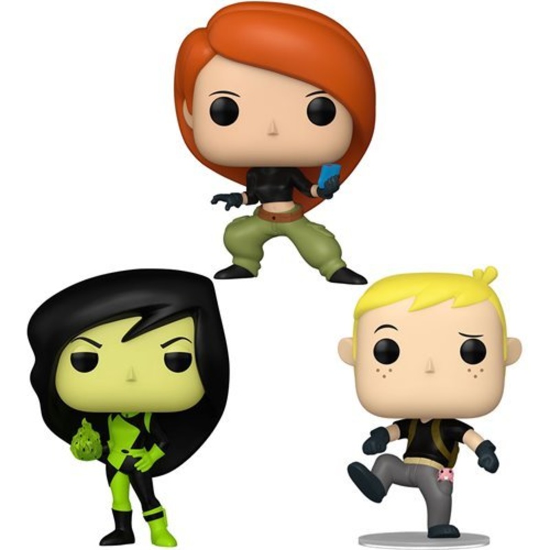 Kim Possible Funko Pop! Disney - Pack of 3 (Shego #1582, Ron and Rufus #1581, and Kim Possible #1580) Collectible Vinyl Figures