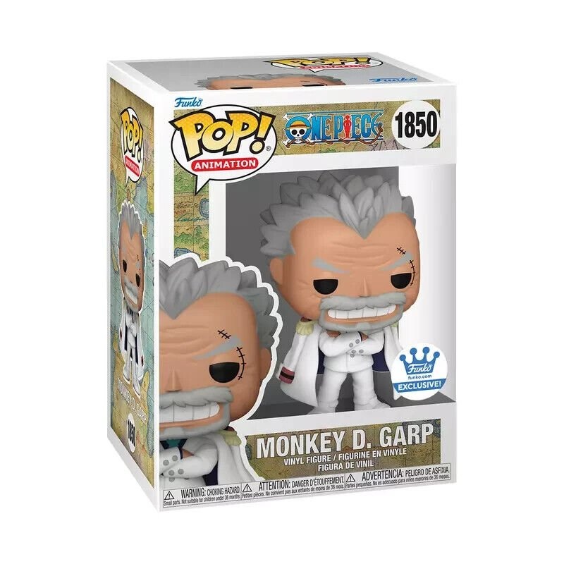 Monkey D. Garp Funko Pop! Animation One Piece - Exclusive Collectible Vinyl Figure #1850 Bundled with Display Box Protector Case