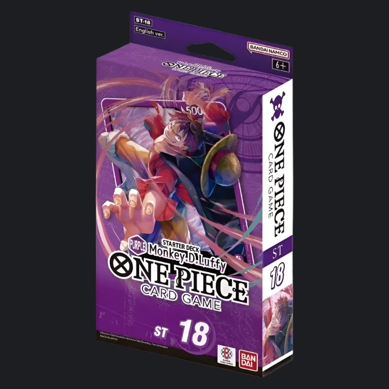 One Piece TCG Starter Deck Monkey D. Luffy PURPLE ST-18 Bandai Namco (50-Card Deck)