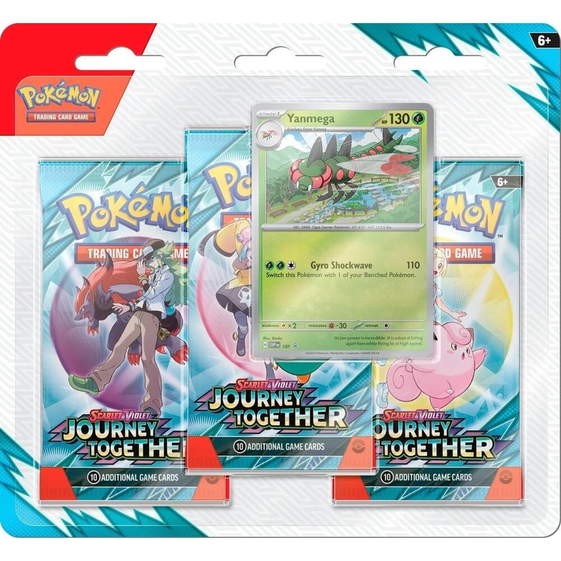 Pokemon TCG Scarlet & Violet 9 Journey Together 3 Booster Blister Pack