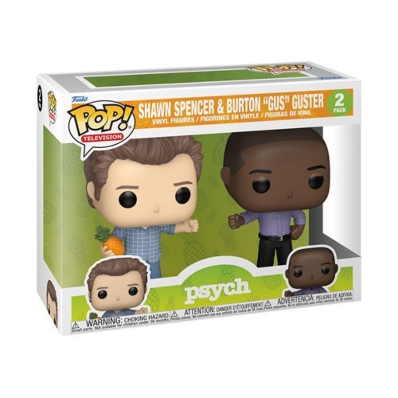 Shawn Spencer and Burton Gus Guster Funko Pop! Television Psych 2 Pack - Collectible Vinyl Figures