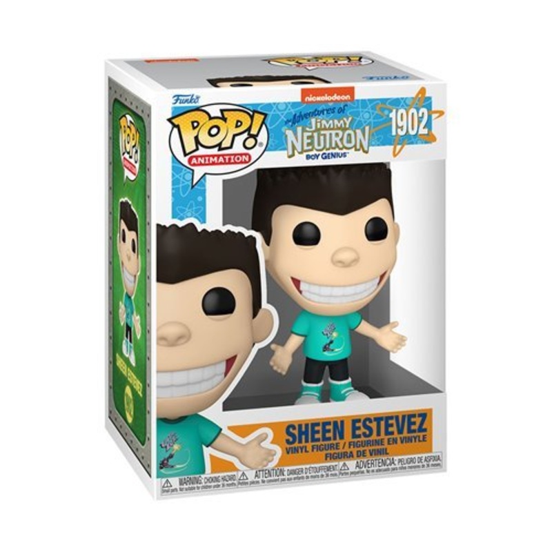 Sheen Estevez Funko Pop! Animation The Adventures of Jimmy Neutron Boy Genius  - Approx. 4" Collectible Vinyl Figure #1902 with Display Box Protector Case