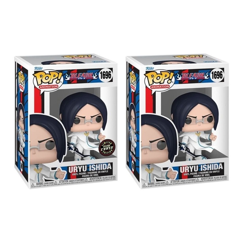 Uryu Ishida #1696 Funko Pop! Animation Bleach - Quincy Archer from Anime Series - Set of 2 (Glow Chase and Common) Collectible Vinyl Figures