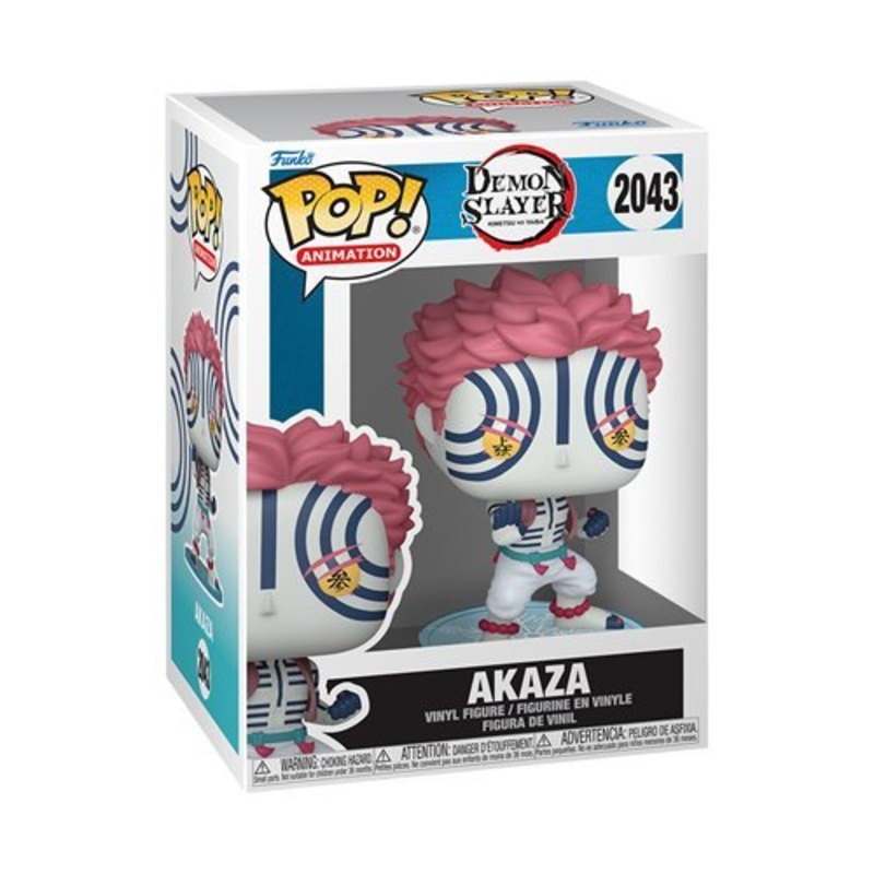 Akaza #2043 Funko Pop! Animation Demon Slayer - Approx. 4 1/4" Collectible Vinyl Figure Bundled with Display Box Protector Case - Estimated Arrival: Sept. 2025 (PRE-SALE)
