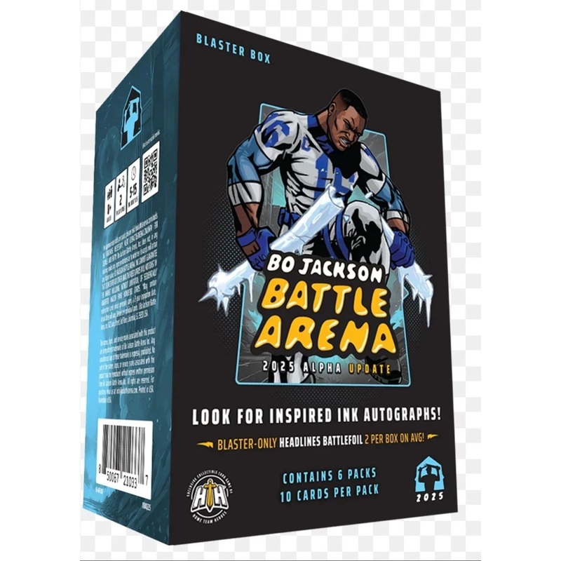 Bo Jackson Battle Arena 2025 Alpha Update Blaster Box  Battle Card Game Collectible