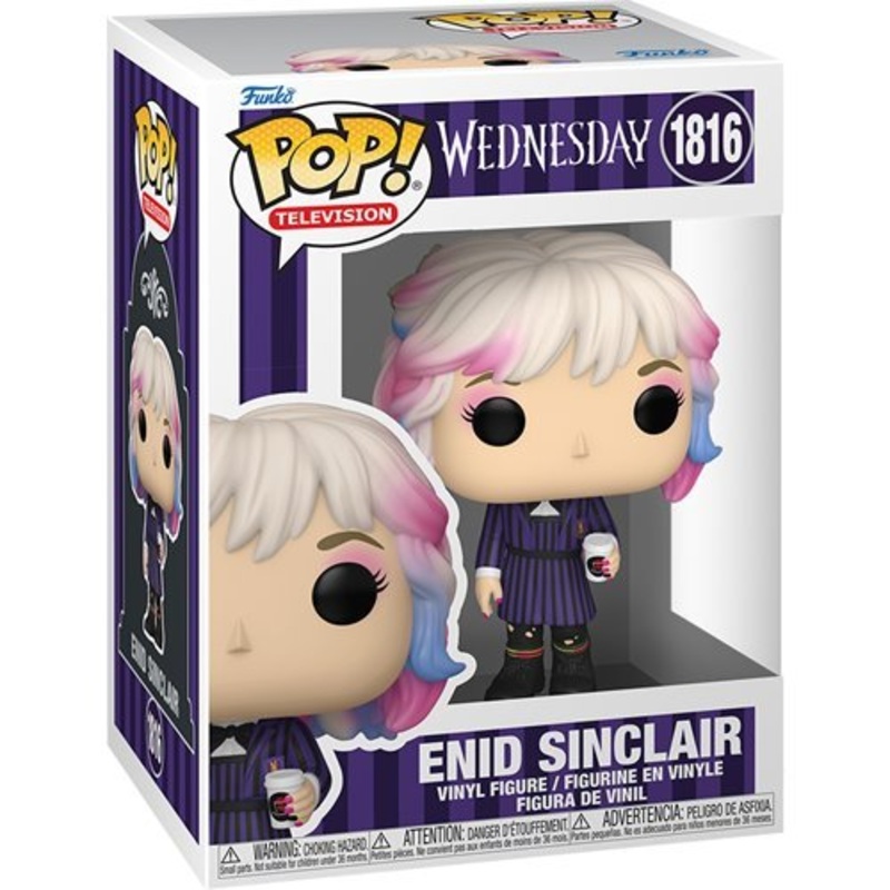 Enid Sinclair #1816 Funko Pop! Television Wednesday Season 2 - Approx. 3 3/4" Collectible Vinyl Figure Bundled with Display Box Protector Case - Estimated Arrival: Aug. 2025 (PRE-SALE)