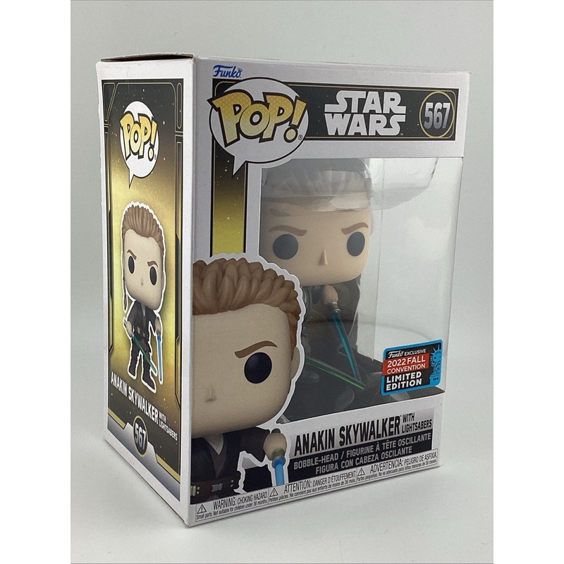 Funko Pop! Star Wars - Anakin Skywalker With Lightsabers 2022 Fall Con L.E #567