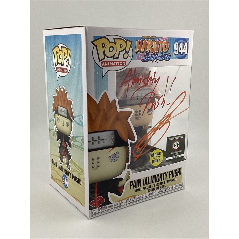 Funko Pop! Vinyl: Naruto - Pain (Glows in the Dark) - C.C Signed Troy Baker