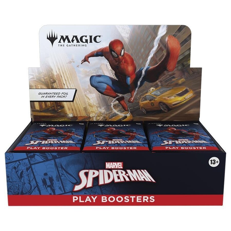 Magic: The Gathering Marvel Spider-Man Play Booster Box (30 Packs) | MTG Cards Marvel Crossover TCG Booster Packs *PRE-SALE* Release Date 9/26