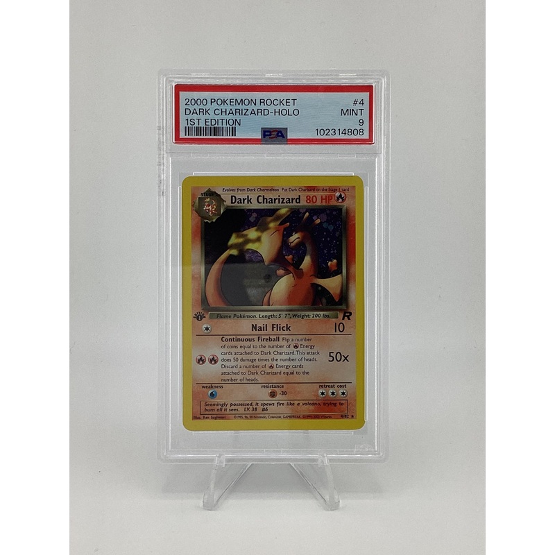 Pokmon 2000 Rocket Dark Charizard Holo 1st Edition #4 PSA 9 - Mint