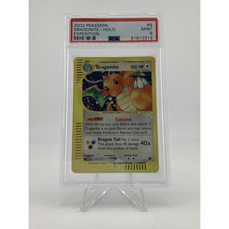 Pokmon 2002 Dragonite Holo #9 Expedite PSA 9 - Mint