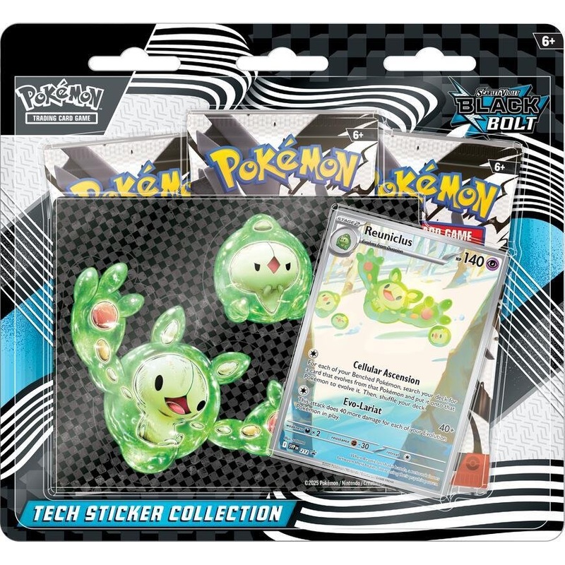 Pokmon TCG Scarlet and Violet  Black Bolt Tech Sticker Collection