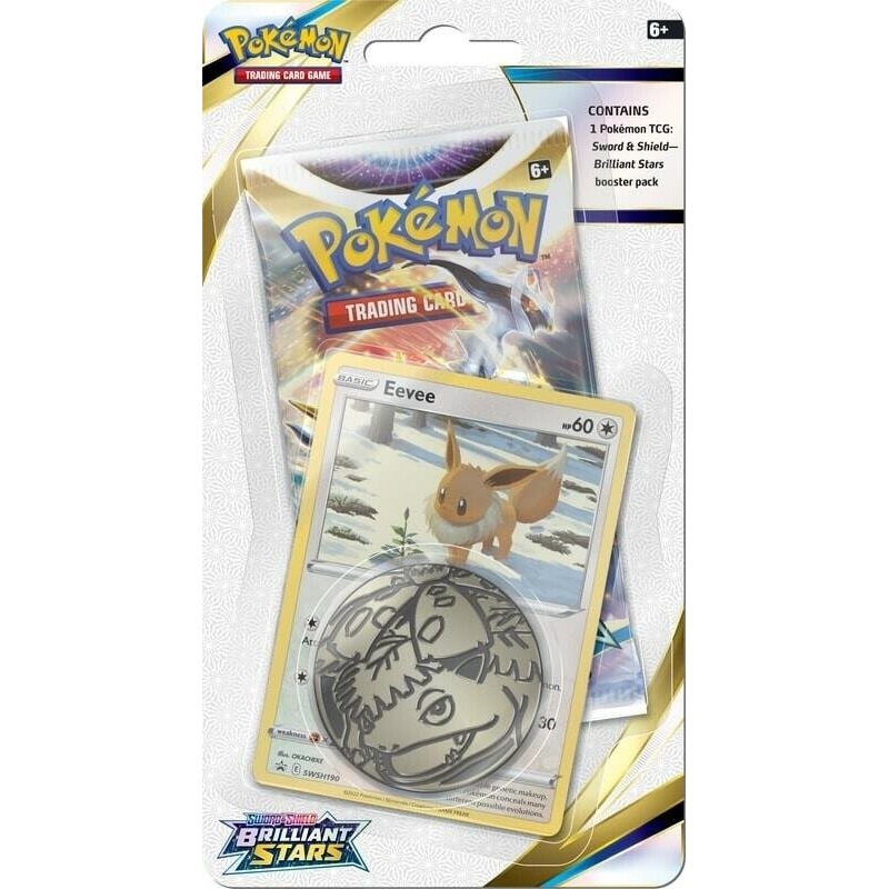 Pokmon TCG Sword and Shield Brilliant Stars Single Pack Blister Eevee